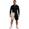 FIGHT-FIT - Fitness Shorts / Schwarz-Weiss / Small