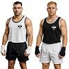 FIGHTERS - Boxing Shirt / 2 Way / Black n White