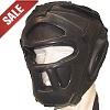 FIGHTERS - Kopfschutz mit Gitter / Double Protect / Schwarz / XL