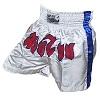 FIGHT-FIT - Muay Thai Shorts / Weiss / XL