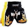 FIGHTERS - Thaibox Shorts / Elite Fighters / Schwarz-Gelb / Large