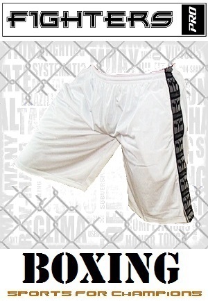 FIGHT-FIT - Fitness Shorts / Weiss / Small