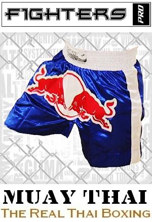 FIGHTERS - Muay Thai Shorts / Bulls / Blau / XXL