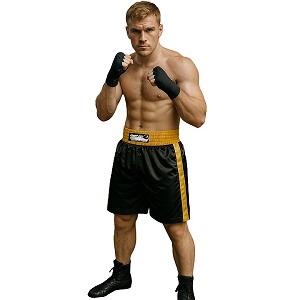 FIGHT-FIT - Box Shorts / Schwarz-Gelb / XXL