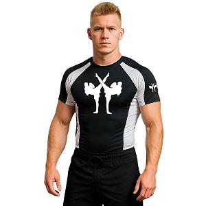 FIGHTERS - Rashguard / Giant / Schwarz-Weiss / XS